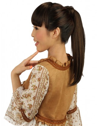 Wigs2you 馬尾 捆綁式直髪馬尾 清純爪夾式中長髪假 馬尾髪飾WS-5008-MB